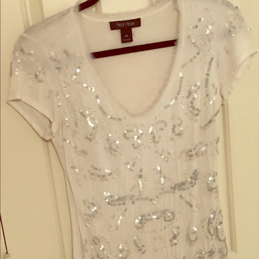 White House Black Market Sheer layers Women’s top